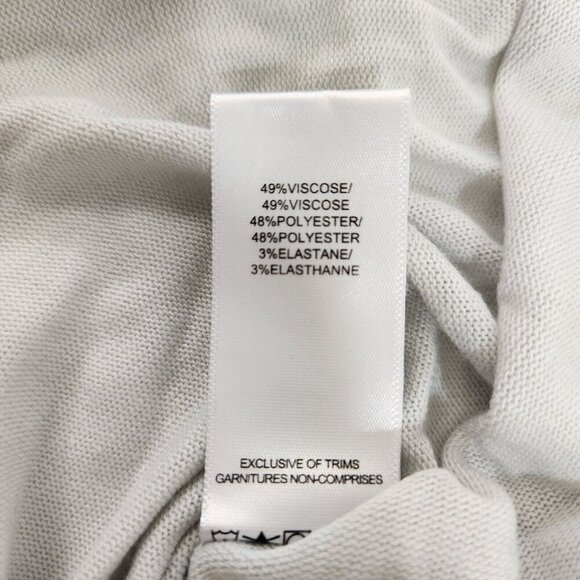 Silver Jeans Co. Light Gray V-Neck Short Sleeve Shirt Womens L L29TF2003 NWT - Picture 8 of 12